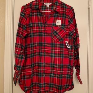 Plaid Christmas Tunic Shirt